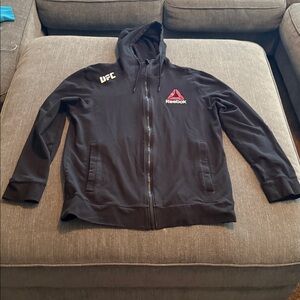Reebok Fight Night Black Hoodie with UFC Logo